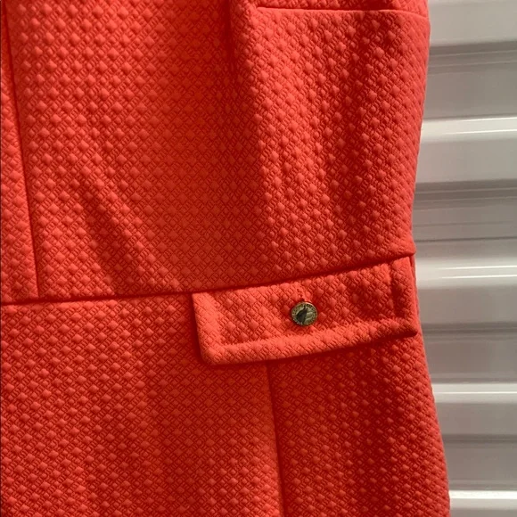 Liz Claiborne Orange Pink Sleeveless Sheath Dress - Picture 5 of 12